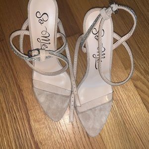 Fashion nova clear nude heel